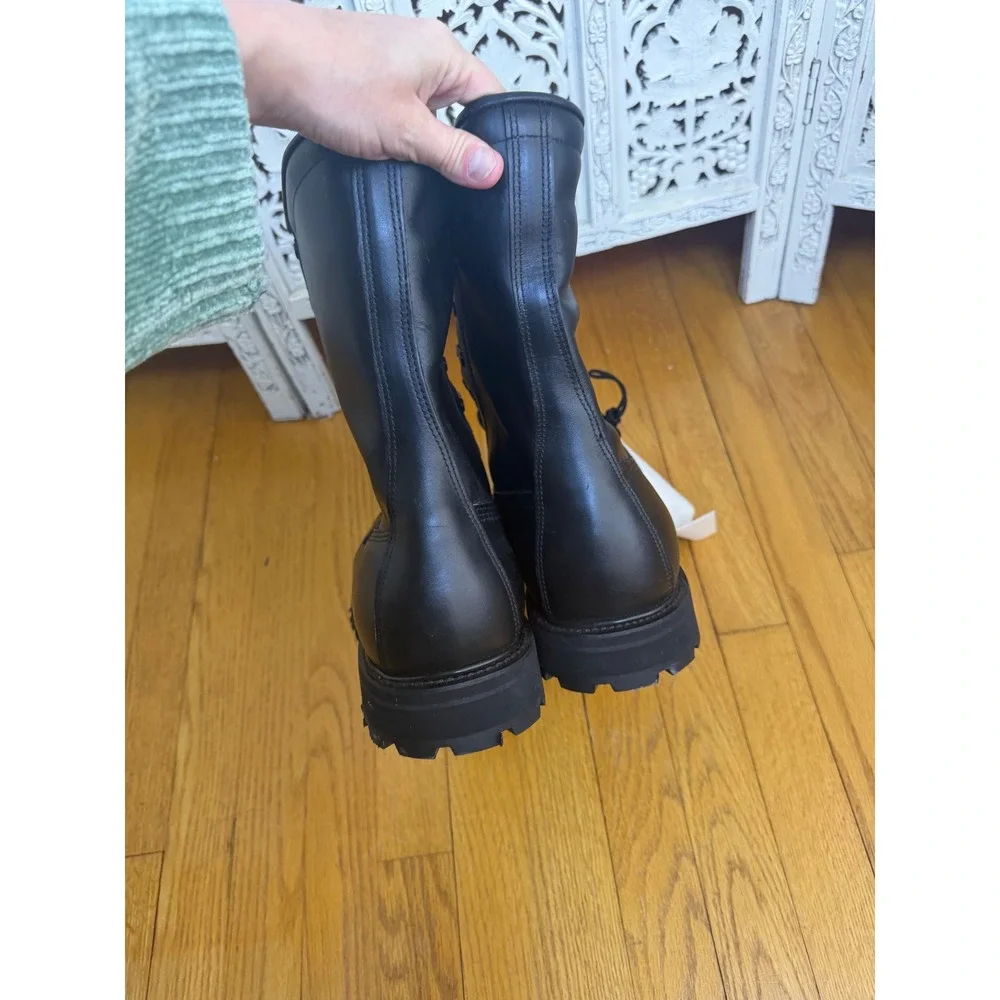 NEW Vibram Black Combat Boots Military Sz Mens 13.5 11 95 Lace Up‎ Insulated